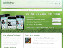 Tablet Screenshot of datatrax.net